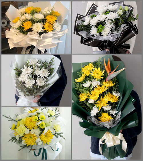 四川甘孜理塘县章纳乡白事花束代送